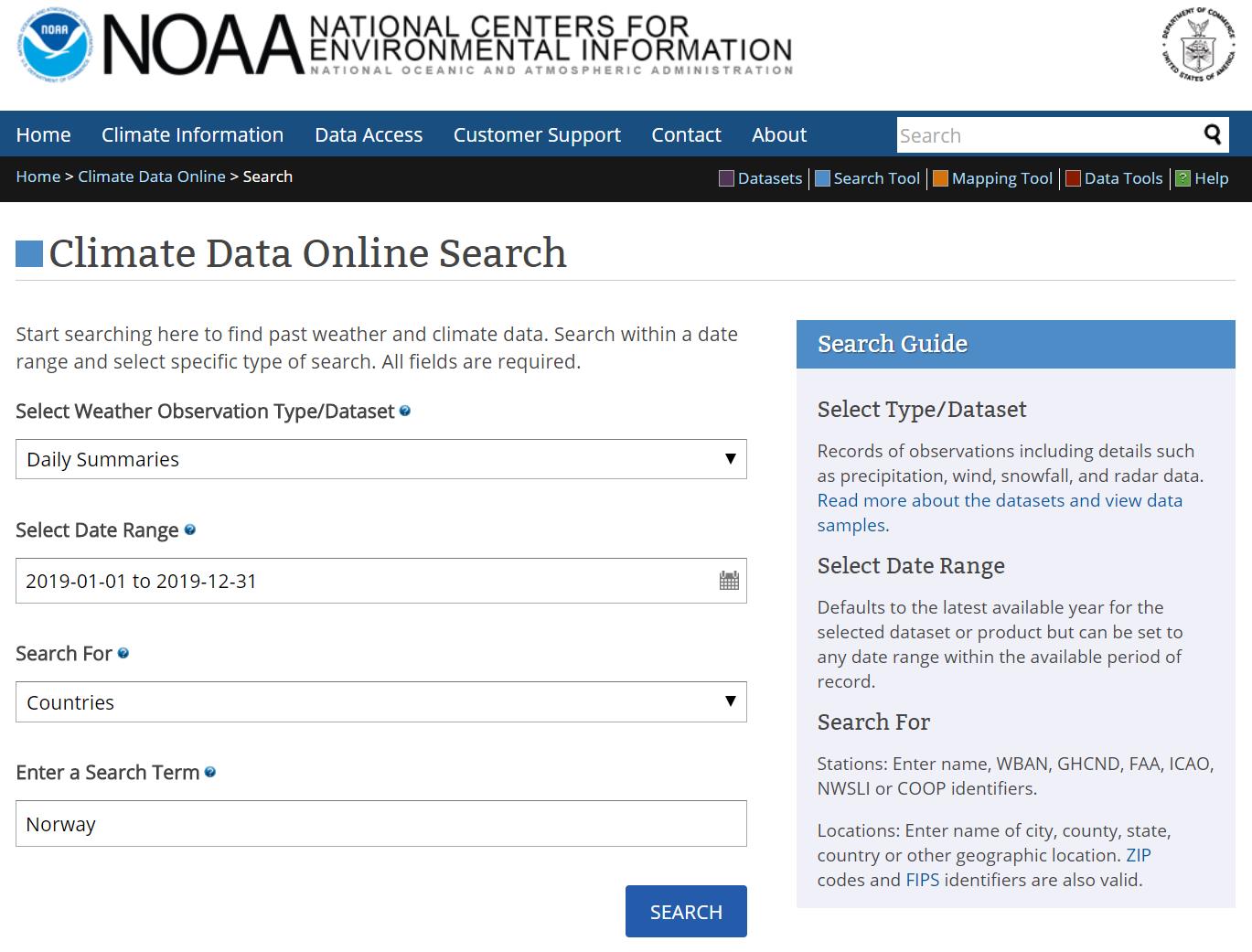 Climate data online ncei western michigan university